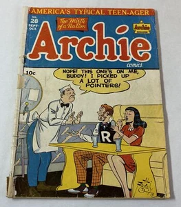 1947 Archie Comics ARCHIE #28 ~ low grade, chunk out of one page - Picture 1 of 3