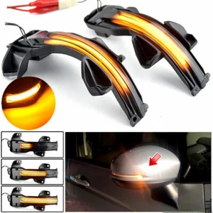 Pair Dymanic LED Side Mirror Turn Signal Lights For Honda Accord CR-V 2012-2018 - Picture 1 of 8