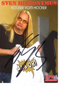 Sven Hieronymus Rocker vom Hocker RPR 1 Moderator handsignierte Autogrammkarte - Bild 1 von 1
