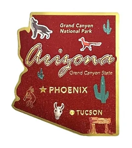 Imán de papel de aluminio para nevera del estado del Gran Cañón de Arizona - Imagen 1 de 1