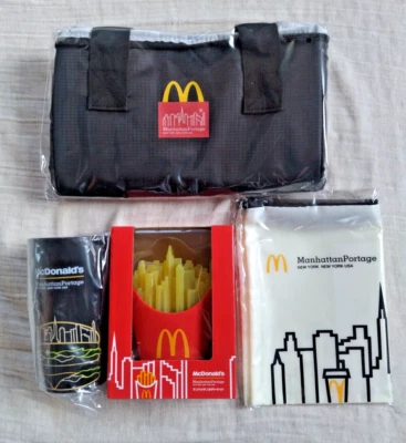 McDonalds Japan limited Manhattan Portage Lucky Bag 2022  4 Set Items - Image 1 of 4