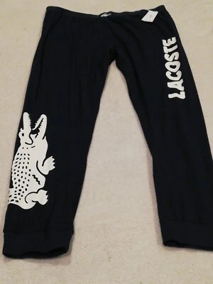 New Lacoste Men's 3XL Sleepwear Navi Crocodile Design New - Image 1 of 4