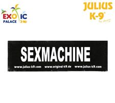 JULIUS-K9 2 ETICHETTE ADESIVE PATCH SEXMACHINE PER PETTORINA CANE IDC BELT POWER