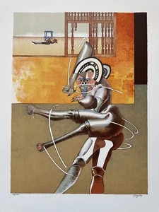 HERIBERTO COGOLLO COLUMBIA COMPOSICIÓN SURREALISTA LITOGRAFÍA 69/100 ACT - Imagen 1 de 12