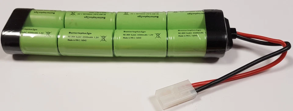 8er Akku Racing Pack Sub-C 4500 mAh | 9,6 V  NiMh mit Tamiya-Stecker - Bild 1 von 1