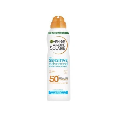 Garnier Ambre Solaire LSF 50+ Sensitive Advanced Dry Mist Sonnencreme Spray, Wasser
