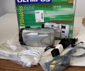 OLYMPUS D-360L DIGITAL CAMERA w/Box/Accessories/Instructions/Smart Media Card - Picture 1 of 10