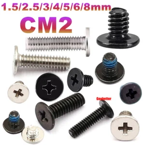 M2 CM Phillips Thin Flat Wafer Head Machine Screws Carbon Steel PC Computer Bolt - Picture 1 of 27