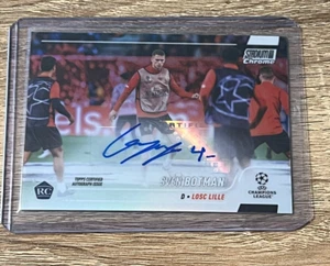2021-22 Topps Stadium Club Chrome UEFA Sven Botman Rookie Auto RC #CA-SB - Picture 1 of 1