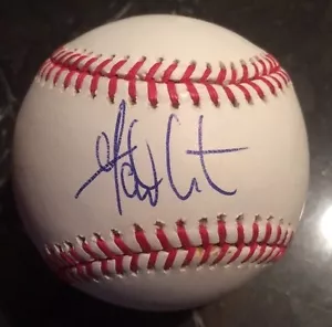 GARRETT ATKINS AUTOGRAPHED SIGNED OMLB BASEBALL ROCKIES Snow White - Picture 1 of 6