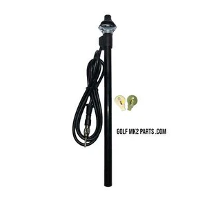 VW Golf / Jetta MK2 19E Telescopic Fender Antenna Black - Picture 1 of 3