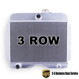 For 1946-1954 Jeep Truck Willys CJ-3 CJ-5 CJ6 2.2L 2.6L 3-Row Aluminum Radiator - Foto 1 di 8
