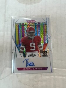 Jordan Battle 2023 Leaf Vivid Rookie Auto White Mojo #T-JB1 #5/6 NrMt
