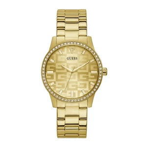 Guess Women’s Analog Watch GW0292L2, 40mm Beige Dial, Gold-Tone Steel - Picture 1 of 7
