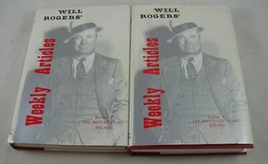 Will Rogers Weekley Articles Vol 5 & 6 Hoover & Roosevelt Years LOT HB/DJ 1982 - Picture 1 of 11
