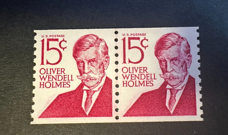 Oliver Wendell Holmes - Scott 1288 - 15 cents - Line Pair - Original Gum MNH - Image 1 of 1