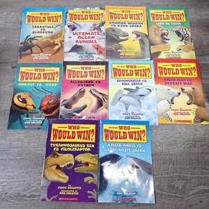 Lot of 10 Who Would Win? Books by Jerry Pallotta (Scholastic, Paperback) - Picture 1 of 2