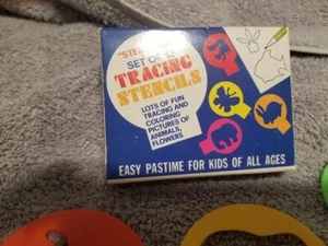 PLANTILLAS DE CALCO VINTAGE - JUEGO DE 12-#802 COMO NUEVAS con caja original! - Imagen 1 de 4