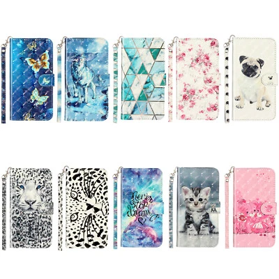 For Samsung A10E A20S M40 A202F A30S Phone Case Deluxe Flip Wallet Stand Cover - Image 1 of 4