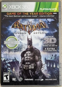 Batman Arkham Asylum Game of the Year Ed PH Xbox 360 Videospiel CIB + 3D Brille - Bild 1 von 4