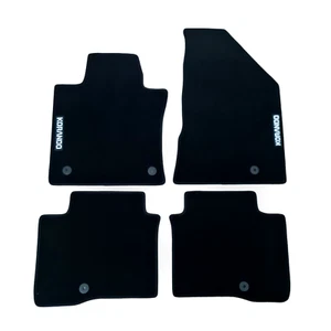 Car Floor Mats Velour For SsangYong Korando Waterproof Black Carpet Liners New - Picture 1 of 8