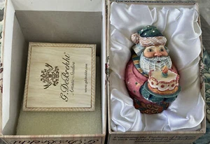 G Debrekht Santa Figurine “Santa w Birthday Cake” Complete w/ Box & COA 517633 - Picture 1 of 5