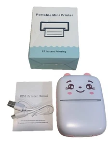 Portable Mini Thermal Printer- BT instant Printing - Aqua - Wireless New In Box - Picture 1 of 5