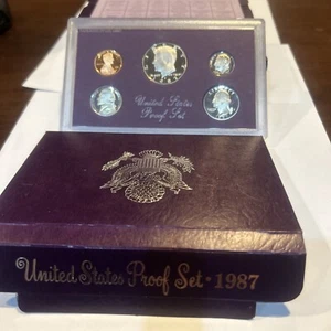 Juego de prueba 1987 5 monedas con certificado de autenticidad y OGP Ultra camafeos San Francisco conjunto como nuevo en Estados Unidos - Imagen 1 de 3