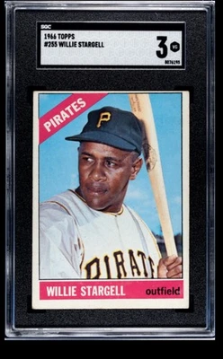 1966 Topps - #255 Willie Stargell SGC 3 ~ (Color Pops on this one!) - Image 1 of 2