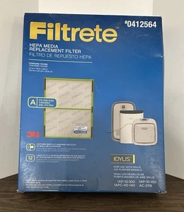 Filtrete 0412564 Replacement Filter Plug-In Hepa Media Idylis Sealed in Box - Picture 1 of 1