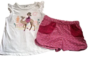 Conjunto corto niñas talla L (6X) pieles duras NUEVO - Imagen 1 de 2