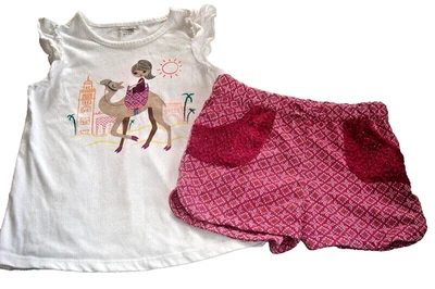 Conjunto corto niñas talla L (6X) pieles duras NUEVO Foto 1 de 2