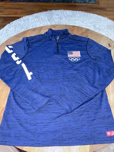 Men's Team USA 1/4 Zip Shirt Size small Team Apparel Sport - Picture 1 of 7