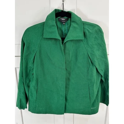 Talbots Petites Green Pure Irish Linen Blazer Jacket 100% Linen - Image 1 of 4