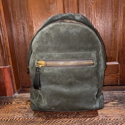 TOM FORD Buckley Zaino Uomo 16" Pelle Scamosciata 🎒 Ret: $3.790 - Immagine 1 di 4