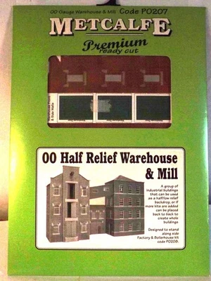METCALFE PO207 OO HALF RELIEF WAREHOUSE & MILL - Image 1 of 2