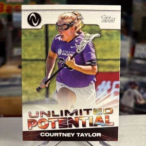 Courtney Taylor 2022 Topps Athletes Lacrosse Unlimited Potential ⭐️ MINT GEM? - Picture 1 of 4