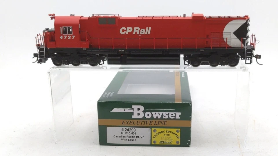 Bowser 24299 HO Canadian Pacific MLW C636 Diesel Locomotive with Sound #4727 LN - Image 1 of 1