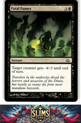 Magic the Gathering MTG Dragon's Maze Fatal Fumes #24 Buy 2 Get 1 - Image 1 of 2