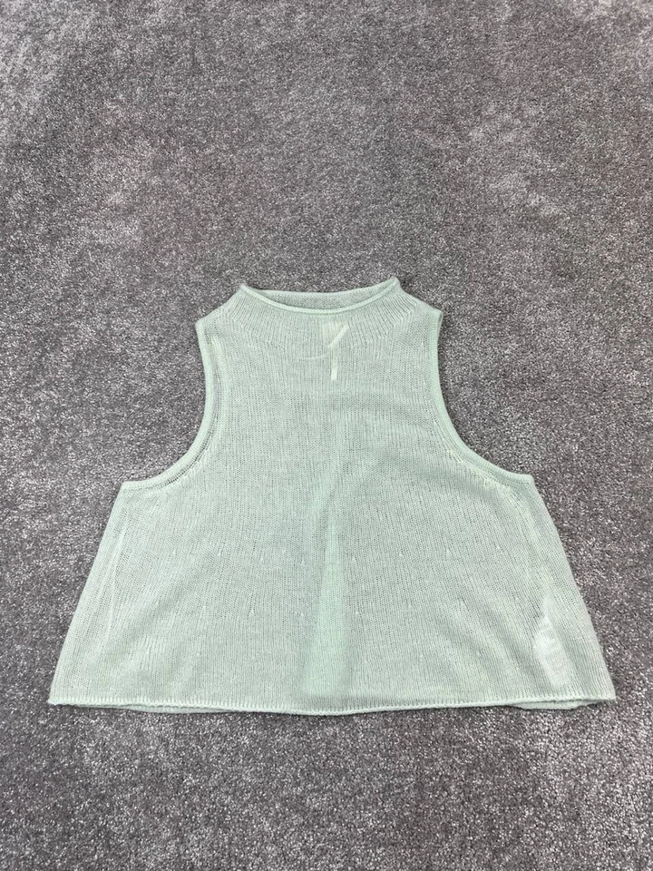 Anthropologie Shirt Womens Small Blue Cashmere Knit Tank Top - Изображение 1 из 4