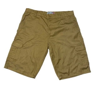 Sacred Crown Cargo Shorts Casual Streetwear y2k dark khaki size 42 - Picture 1 of 3