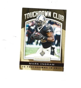 2018 Rookies and Stars Touchdown Club #7 Mark Ingram   NEW ORLEANS SAINTS - Picture 1 of 2