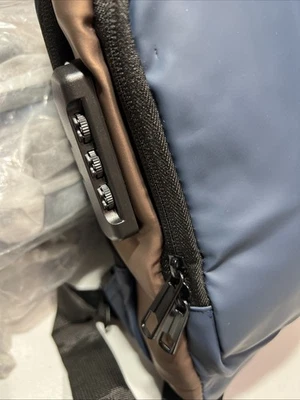 USB充电运动吊带防盗单肩包,防水邮差包 — 第 1/4 张图片