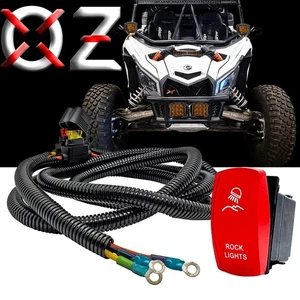ROCK LIGHTS On/Off Red Rocker Switch Power Block Wire Harness for Can-Am X3 RS - Bild 1 von 5