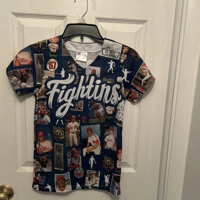 READING FIGHTIN PHILS PHILLIES 50TH SEASON ANNIVERSARY SGA JERSEY YOUTH Small - Image 1 of 4