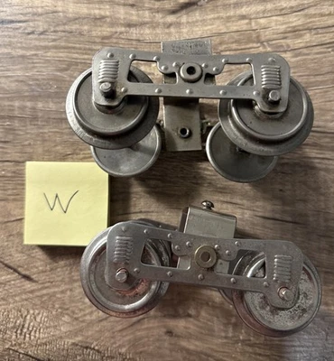 Early Lionel Prewar Standard Gauge Passenger 4 Wheel Trucks - Image 1 of 4