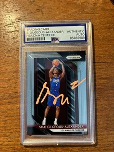 SHAI GILGEOUS ALEXANDER PANINI PRIZM ROOKIE AUTO PSA DNA NBA MVP OKC THUNDER SGA - Picture 1 of 3
