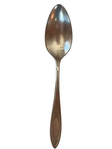 Vintage Gemeinschaft Teller Teelöffel versilbert Blumengriff 6 cm lang B62 - Bild 1 von 6