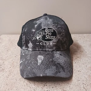 Bass Pro Shops Club Hat Cap Adult Mens Adjustable Snapback Trucker Meshback - Picture 1 of 2