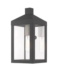 Livex Lighting 20581 Grey Nyack Single Light 11"H Outdoor Wall Sconce - Picture 1 of 12